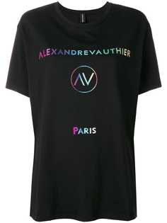 Alexandre Vauthier футболка с принтом логотипа