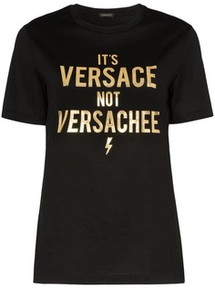 Versace футболка с надписью
