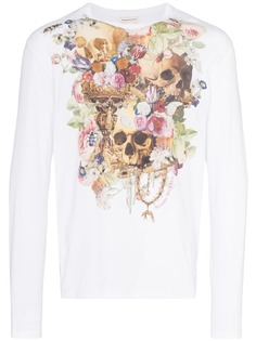 Alexander McQueen футболка с длинными рукавами и принтом