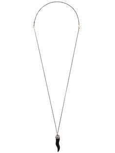 Ugo Cacciatori wavy tooth pendant necklace