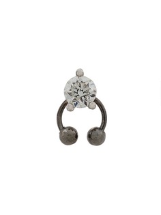 Delfina Delettrez Farfetch Exclusive 18kt white gold Two In One Pierced Diamond Earring