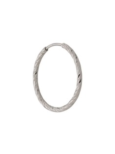 Maria Black 14kt white gold Liv 15mm hoop earring