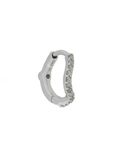Maria Black Diamond Wave Huggie earring
