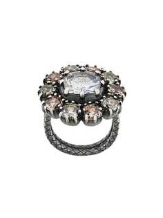 Bottega Veneta кольцо с кристаллами