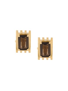 Wouters & Hendrix A Wild Original! smokey quartz clip-on earrings