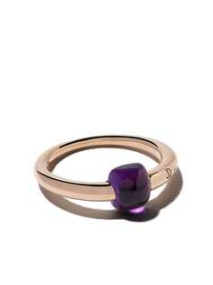 Pomellato 18kt rose & white gold Mama non mama amethyst ring