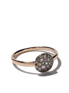 Pomellato 18kt rose gold small Sabbia brown diamond ring