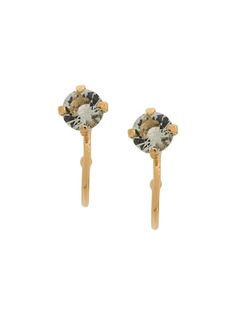 Wouters & Hendrix green crystal earrings
