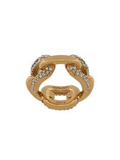 AMBUSH кольцо в форме цепочки с кристаллами