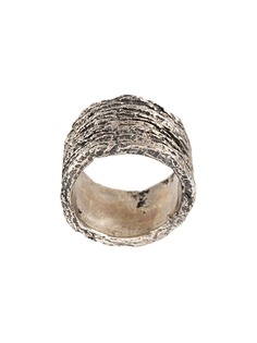 Tobias Wistisen кольцо с эффектом деревянной поверхности