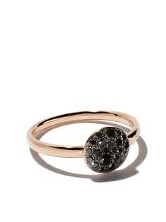 Pomellato 18kt rose gold Sabbia black diamond ring