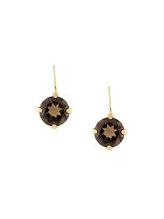 Wouters & Hendrix A Wild Original! smokey quartz leverback earrings
