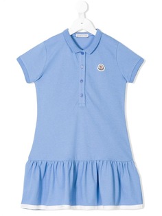 Moncler Kids платье-поло с логотипом