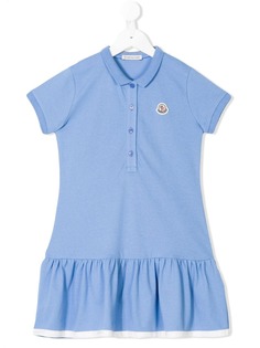 Moncler Kids платье-поло с логотипом