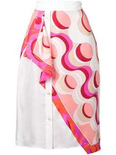 Emilio Pucci топ асимметричного кроя Copacabana с принтом