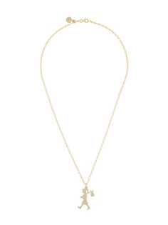 Karen Walker 9kt gold large Runaway Girl pendant necklace