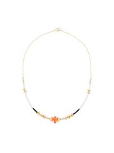 Petite Grand Beaded Carnelian necklace