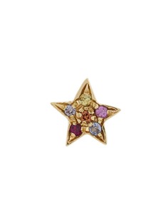 Carolina Bucci 18kt gold star stones earring