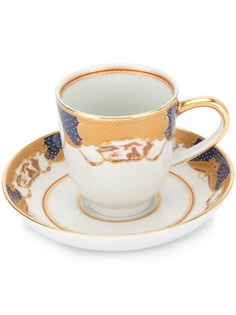 Mottahedeh чашка и блюдце Golden Butterfly Demitasse