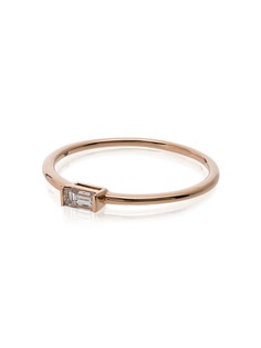 Rosa De La Cruz 18k rose gold baguette diamond ring