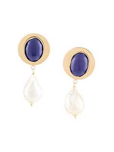 Magda Butrym серьги-подвески с жемчугом