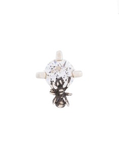 E.M. crystal stud fly earring