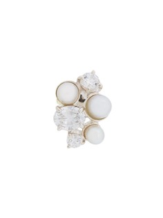 E.M. декорированная серьга