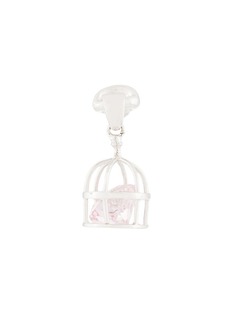 E.M. caged crystal earring