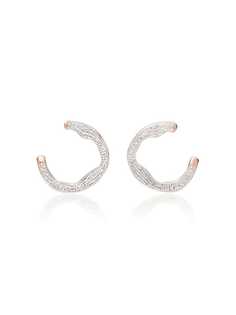 Monica Vinader RP Riva diamond circle wrap earrings