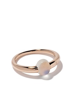 Pomellato 18kt rose & white gold Mama non mama moonstone ring