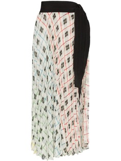 Silvia Tcherassi многослойная юбка Blanche с плиссировкой