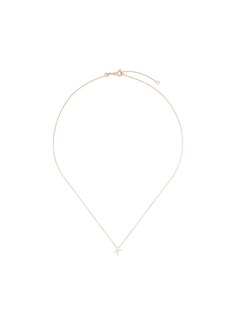 Kismet By Milka 14kt rose gold K diamond letter necklace