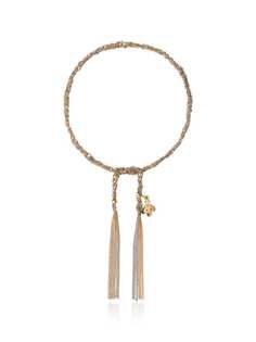 Carolina Bucci silver metallic virtue charm yellow and white gold lucky bracelet