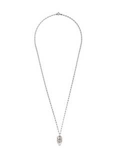 True Rocks pillbox skull pendant necklace