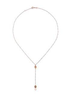 Gigi Clozeau white Madone 18kt rose gold beaded necklace