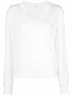 Rag & Bone рубашка с полосками и V-бразным вырезом