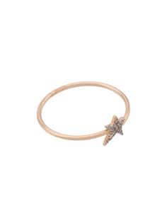 Kismet By Milka 14kt rose gold small Struck diamond star ring