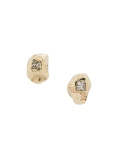 Ellis Mhairi Cameron 14kt gold mini diamond XXIX earrings