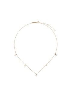 Zoë Chicco 14kt yellow gold pearl and diamond dangle necklace