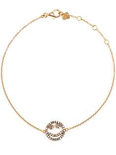 Rosa De La Cruz diamond smiley face charm bracelet