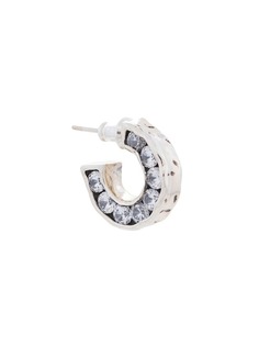 E.M. crystal embellished hoop earring