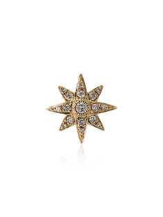 Shay 18k yellow gold diamond star earring