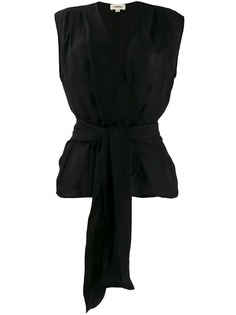 Lagence блузка с поясом на завязках
