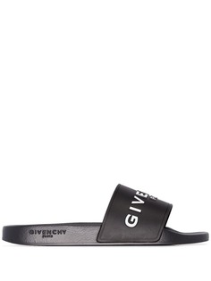 Givenchy шлепанцы с логотипом
