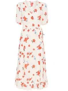 Reformation платье Napa с запахом и принтом