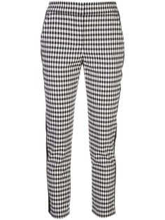 Veronica Beard брюки в клетку с лампасами