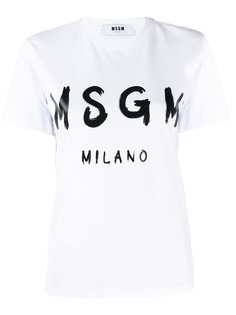 MSGM футболка с принтом