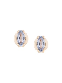 Natalie Marie 9kt yellow gold marquise sapphire studs