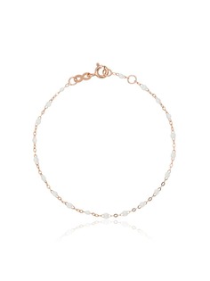 Gigi Clozeau 18k rose gold white beaded bracelet