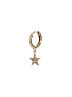 Andrea Fohrman Yellow Gold Hoop Star single earring